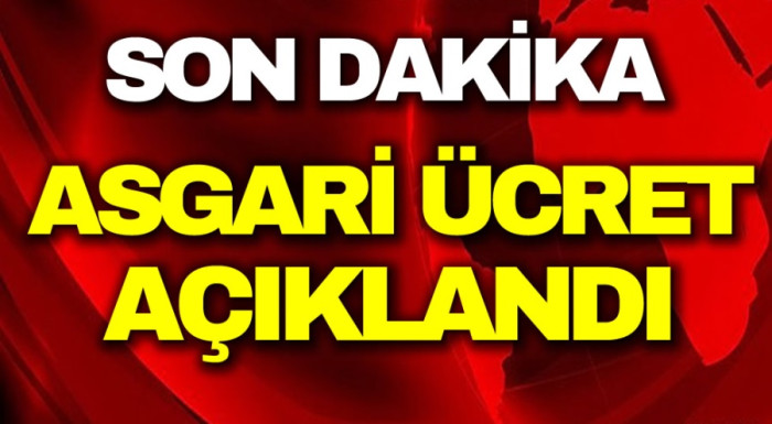 Asgari ücret, 22 bin 104 lira olarak açıklandı