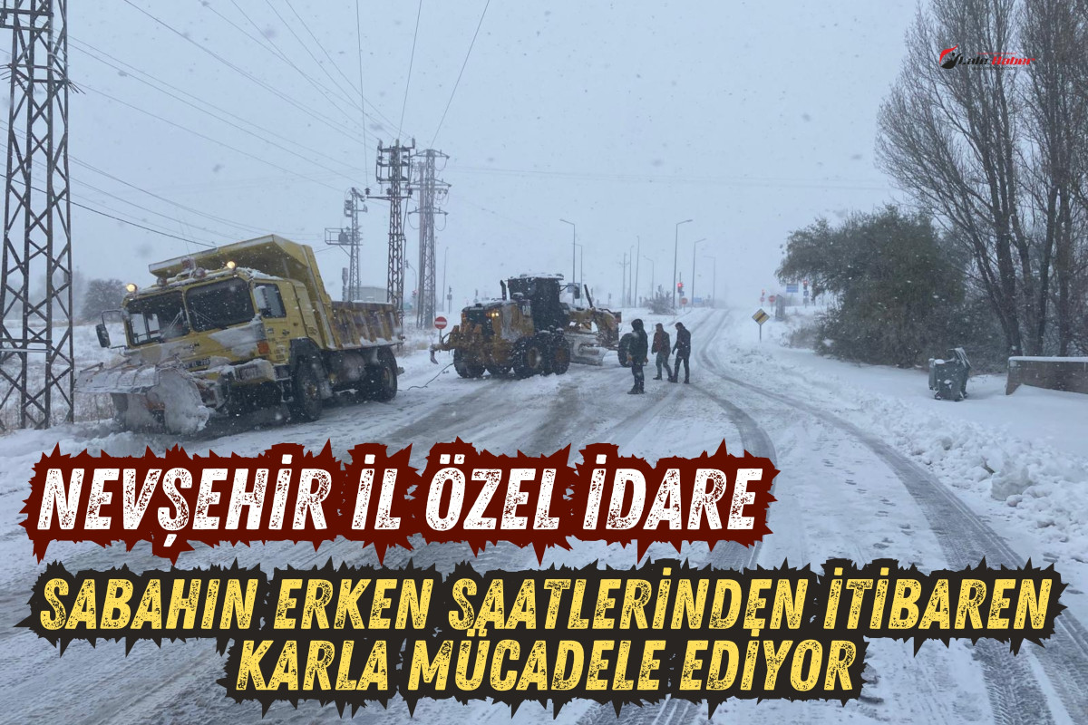 İl Özel İdaresi sabahın erken saatlerinden itibaren karla mücadele ediyor